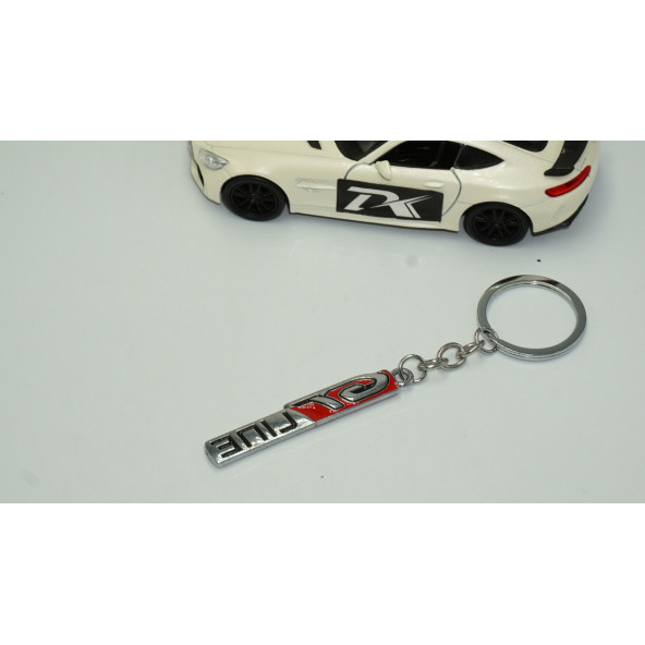 Peugeot GT Line Logo Krom Metal Çift Yön Anahtarlık Orjinal Ürün - 2