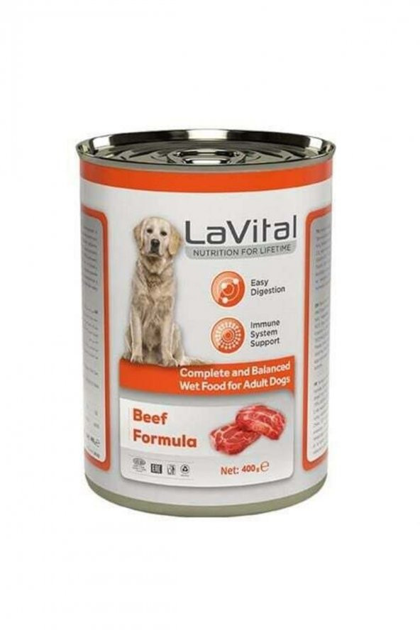 Adult Biftekli Bağışıklık Sistemi Destekleyici Yetişkin Köpek Konservesi 400gr