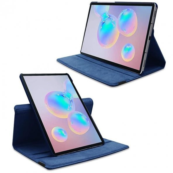 Smody Samsung Galaxy Tab S8+ Plus SM-X800 12.4 inç Kılıf 360 Dönerli Standlı Kapaklı - Resim 6