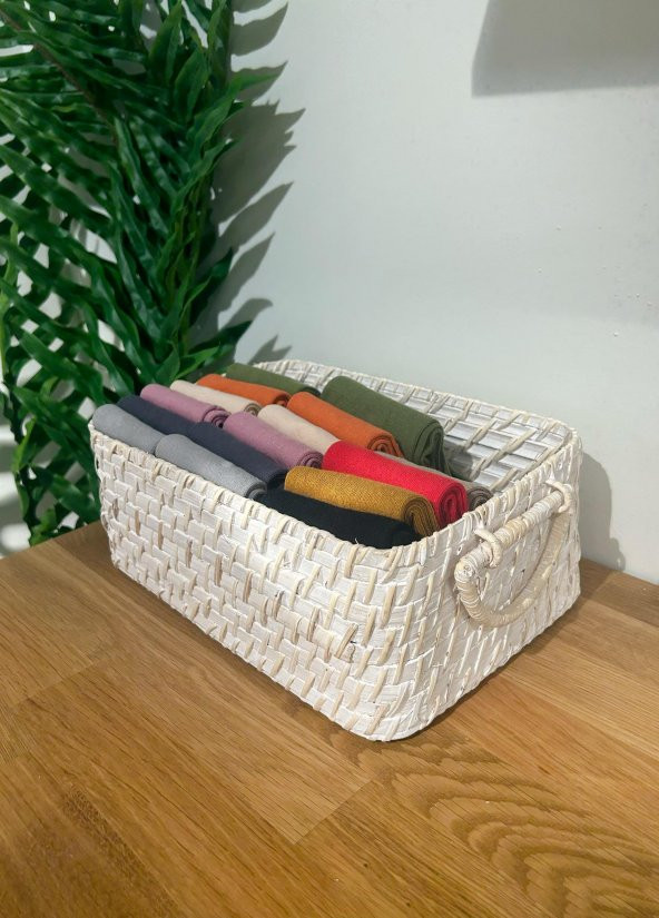 The Mia SPT0069 Hasır Sepet 30x21x14 CM - 2