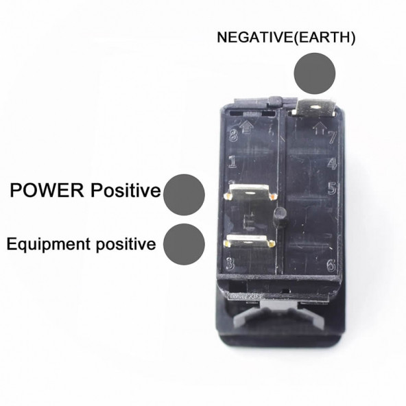 12 Volt Işıklı Marin Switch - 4