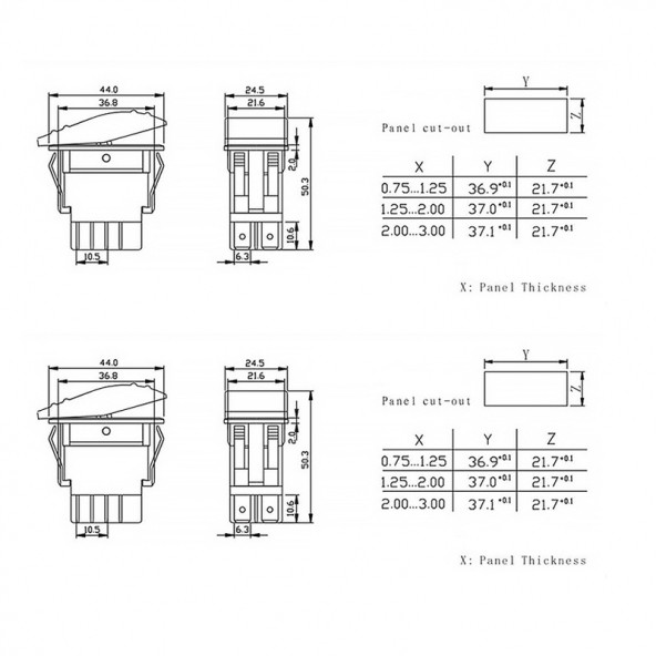 12 Volt Işıklı Marin Switch - 5