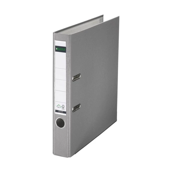 Leitz Büro Klasör Dar Plastik Gri Dar Plastik Klasör