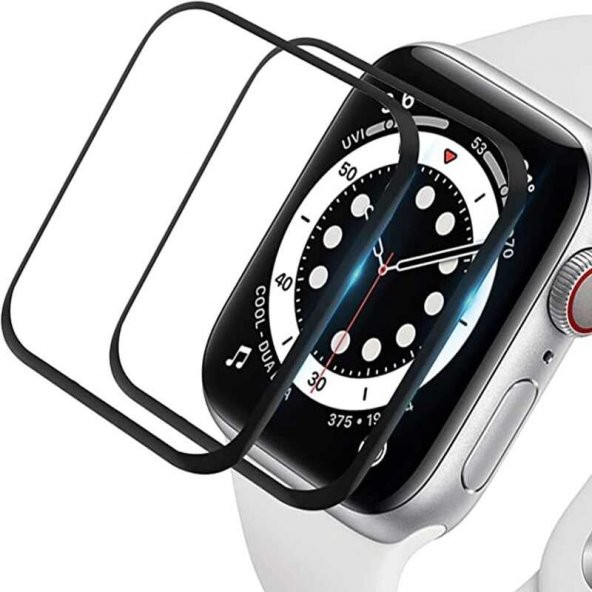 Apple Watch 7 41mm Lopard 3D PMMA Kavisli Full Cam Ekran Koruyucu