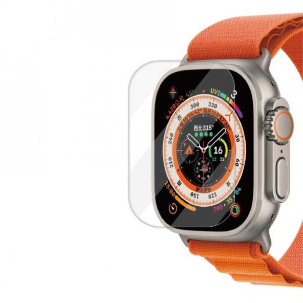 Apple Watch Ultra 49mm Lopard Akıllı Saat Cam Ekran Koruyucu