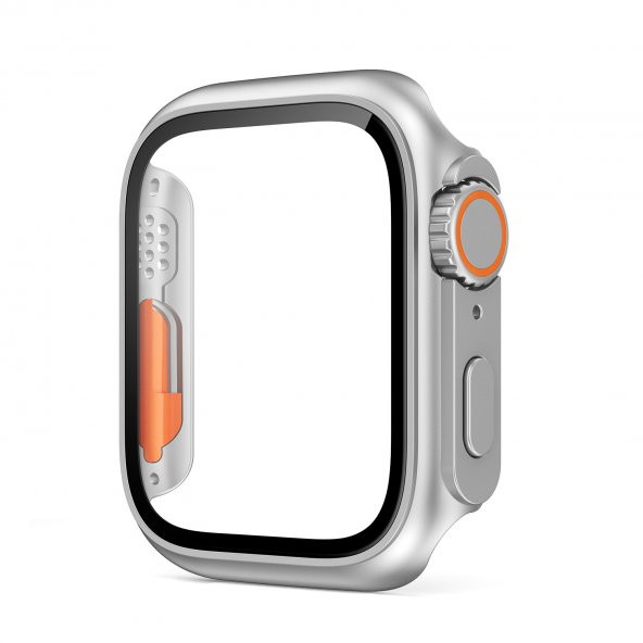 Apple Watch 44mm - Watch Ultra 49mm Kasa Dönüştürücü ve Ekran Koruyucu Lopard Watch Gard 25