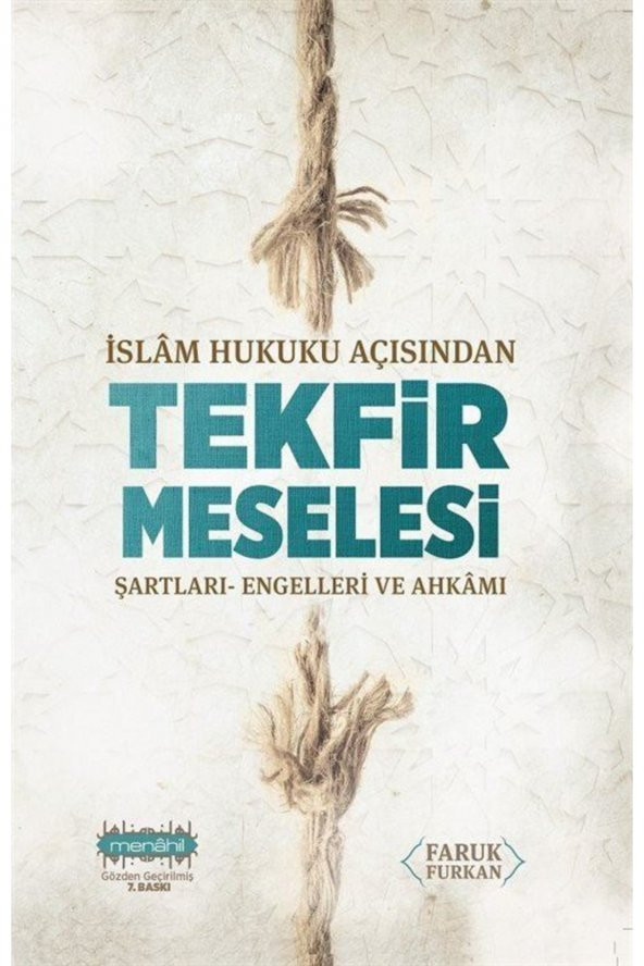 Menahil Kitap Islam Hukuku Açısından Tekfir Meselesi