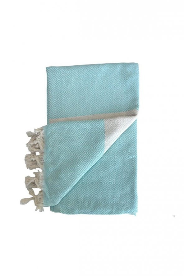 Mulberry  Diamond Pestemal 100 Pamuk 8 Farklı Renk Mint Yeşil