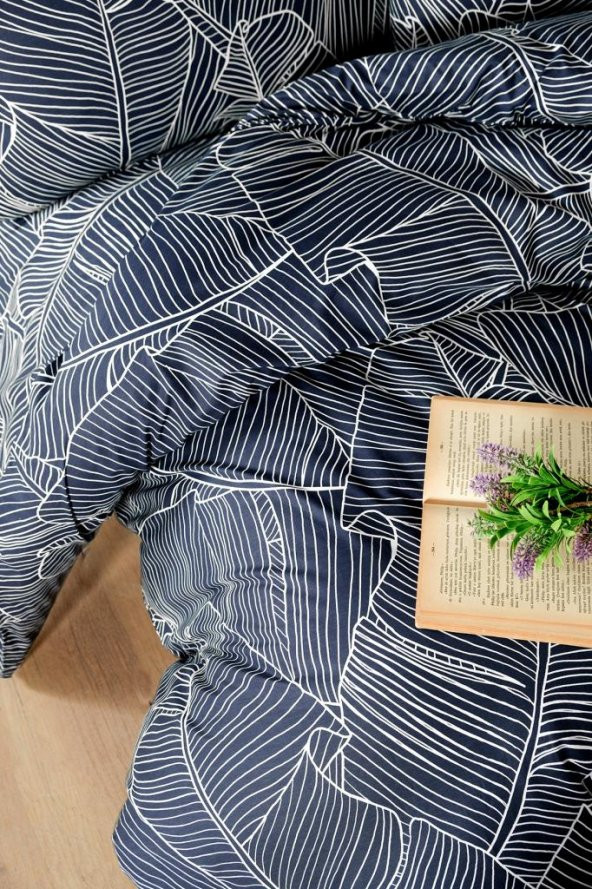 Çift Kişilik Nevresim Takımı Lacivert  200x220 - 2