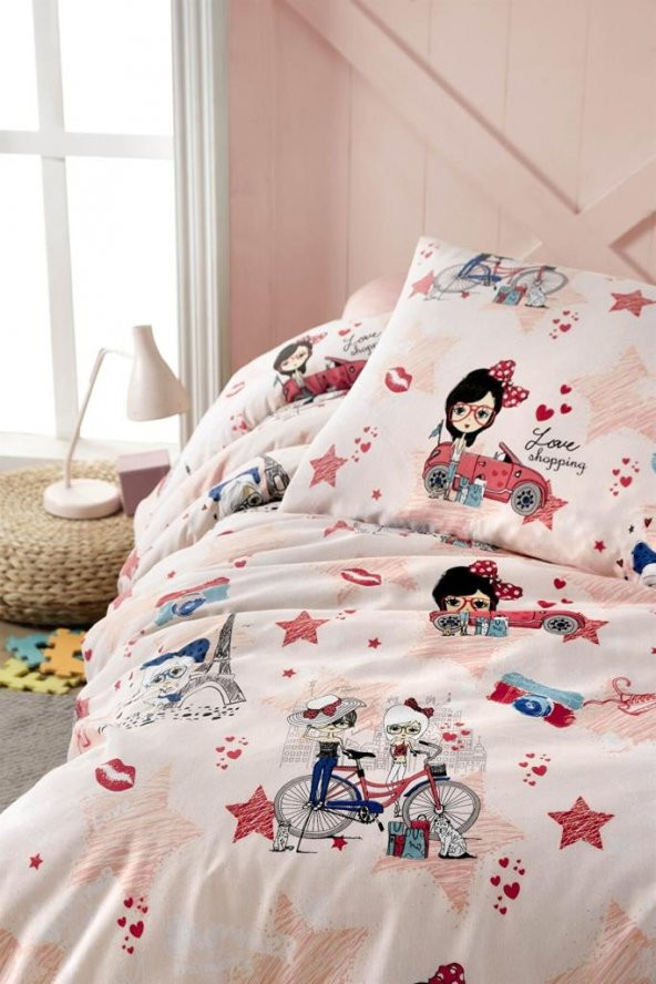 Mary Genç Nevresim Takımı Ranforce Tek kişilik 160x220 - 2