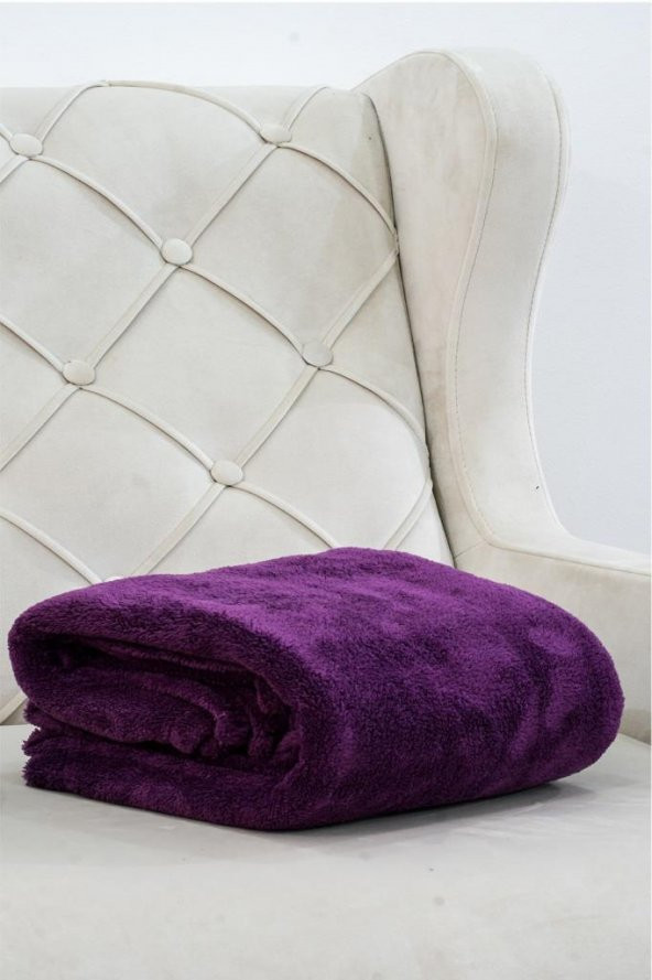 Wellsoft Battaniye, Mor Televizyon Battaniyesi, Peluş, Polar Battaniye, Çift Kişilik 220*230 - 3