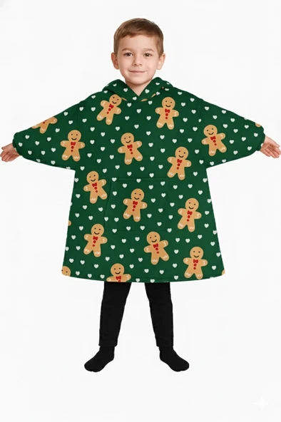 Çocuk Giyilebilir Battaniye Wellsoft Unisex Oversize - Resim 12