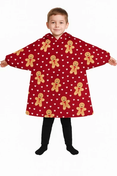 Çocuk Giyilebilir Battaniye Wellsoft Unisex Oversize - Resim 8