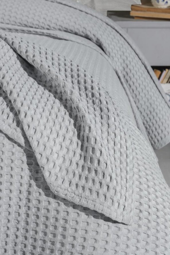 Havuzlu Pike, Battaniye, 100 Pamuk, Kalın İplik, Yumuşak, Çift Kişilik 220*240 - 2