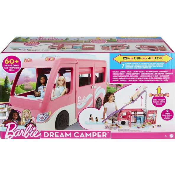Orjinal Barbie'nin Rüya Karavanı Kaydıraklı ve Havuzlu Barbie Karavan - 6