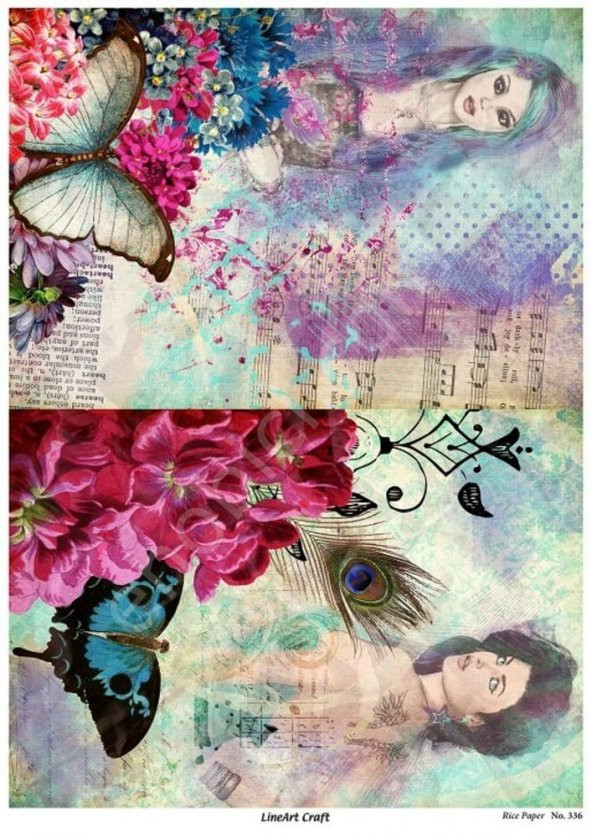 Model 336 - Pirinç Dekopaj Lineart Craft ürün görseli