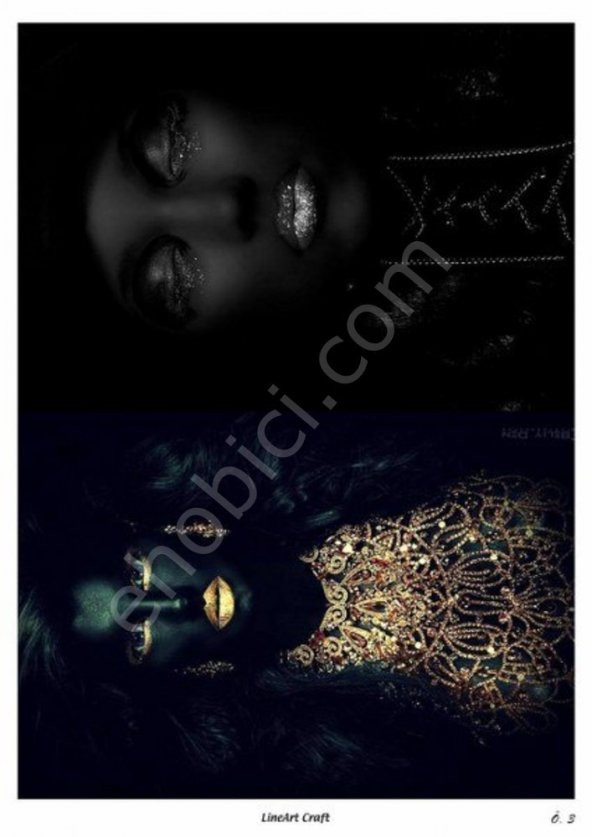 Özel Model-003 - Pirinç Dekopaj Lineart Craft ürün görseli