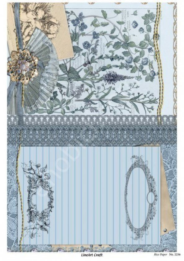 Lineart Pirinç Dekopaj Kağıdı Model - 2236 ürün görseli