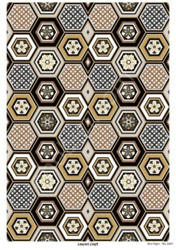 Lineart Pirinç Dekopaj Kağıdı Model - 2433 ürün görseli