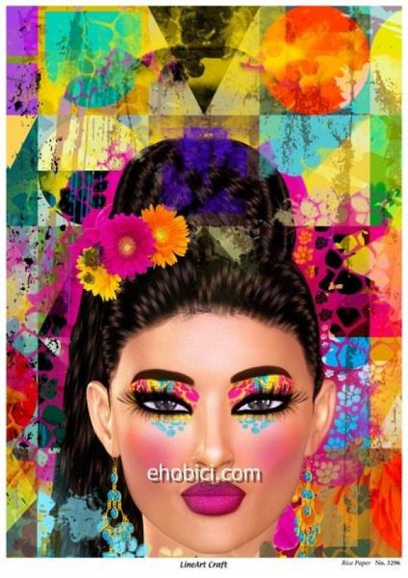 Lineart Pirinç Dekopaj Kağıdı Model - 3296 ürün görseli 1