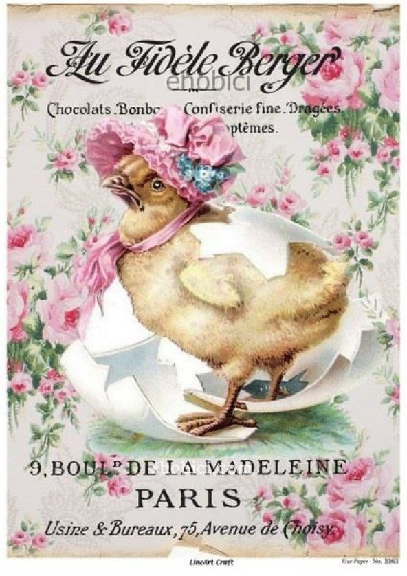 Lineart Pirinç Dekopaj Kağıdı Model - 3363 ürün görseli