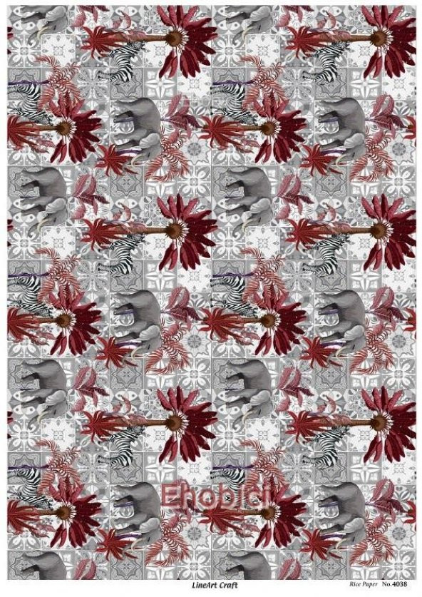 Lineart Pirinç Dekopaj Kağıdı - 4038 ürün görseli