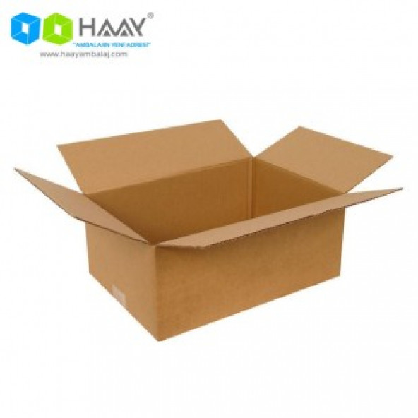HAAY AMBALAJ 35x25x15cm Tek Oluklu Koli - Kraft ( 10 ADET) - Resim 2