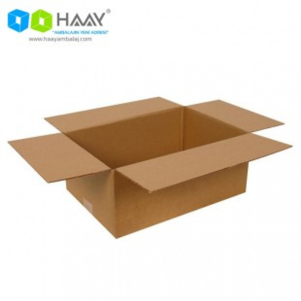 HAAY AMBALAJ 35x25x15cm Tek Oluklu Koli - Kraft ( 10 ADET) - Resim 3