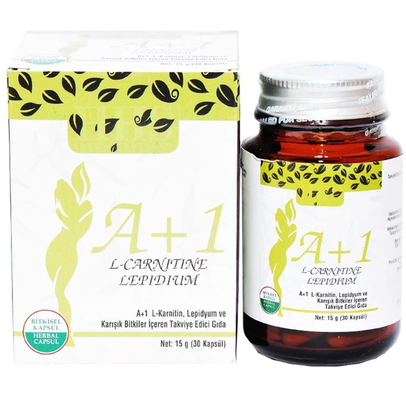 HHS A+1 L-Carnitine Lepidium Bitkisel 30 Kapsül A1 L-Karnitin - 5
