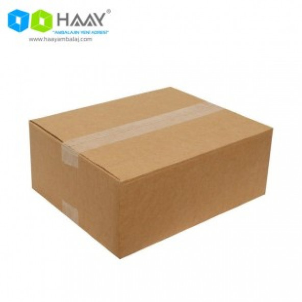 HAAY AMBALAJ 30x25x12cm Tek Oluklu Koli - Kraft ( 10 ADET)