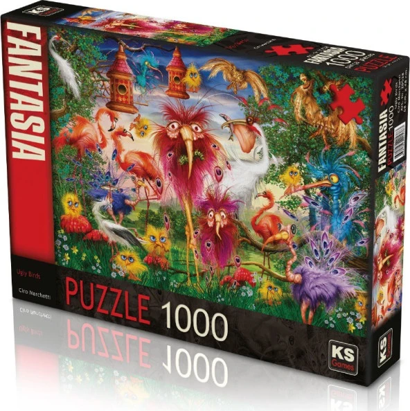 Ks Games 1000 Parça Puzzle Ugly Birds