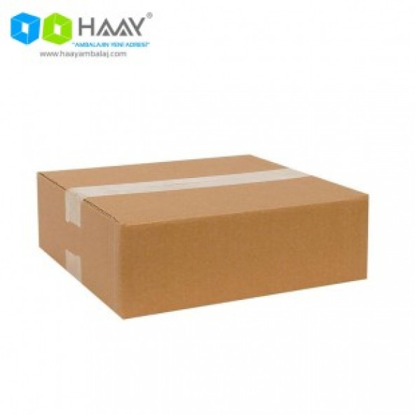 HAAY AMBALAJ 26x24x9cm Tek Oluklu Koli - Kraft ( 50 ADET)