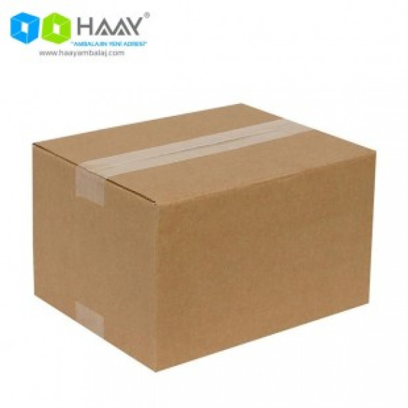 HAAY AMBALAJ 25x20x15cm Tek Oluklu Koli - Kraft ( 50 ADET)