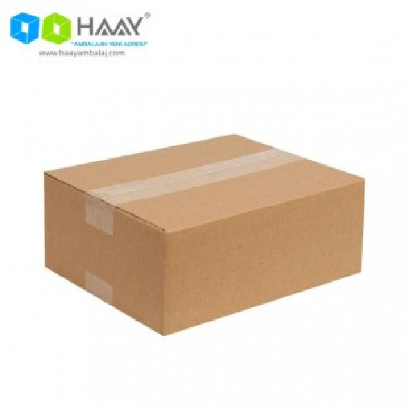 HAAY AMBALAJ 25x20x10cm Tek Oluklu Koli - Kraft ( 50 ADET)