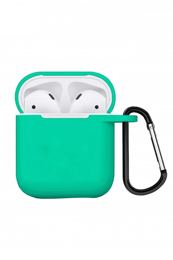 Airpods 1. ve 2. Nesil Uyumlu Pastel Renkli Koruma Kopçalı Silikon Airpods Lansman Koruyucu Kılıf