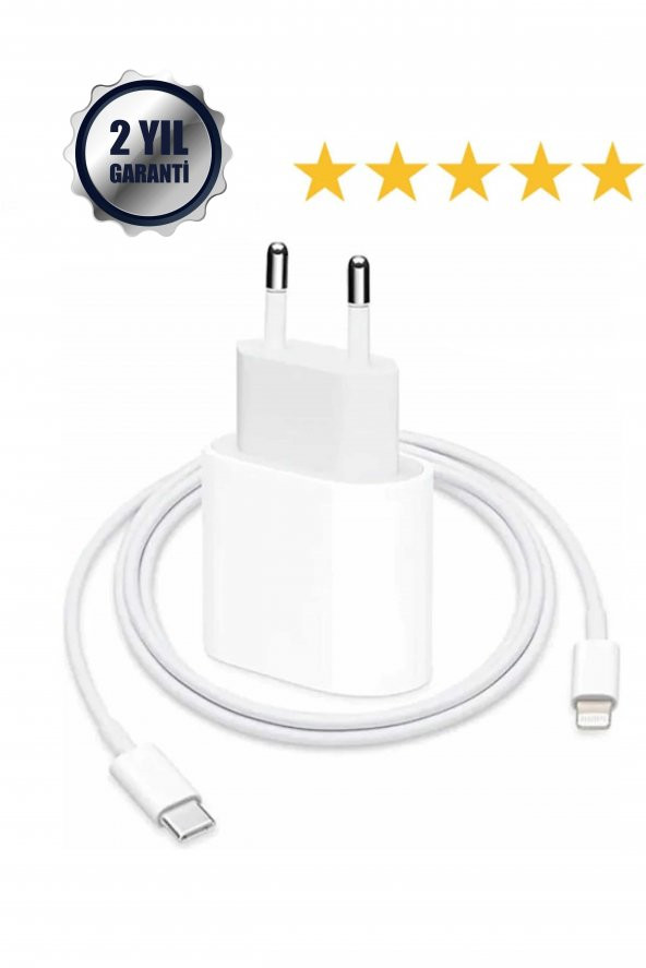 Tüm Iphone 7,8,X,11,12,13,14 Seri Uyumlu 20W Hız USB-C Giriş Şarj Aleti Orijinal Adaptör Kablo Set