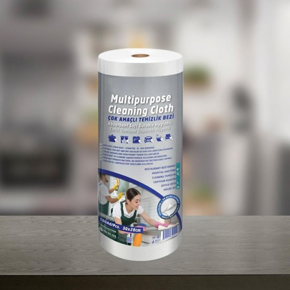 Rulopak Çok Amaçlı Temizlik Bezi 1 Rulo 100 Yaprak