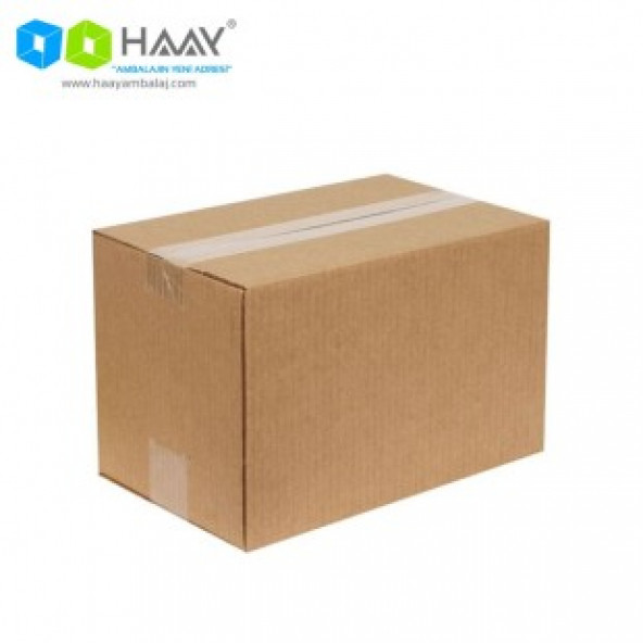 HAAY AMBALAJ 21x12x14cm Tek Oluklu Koli - Kraft ( 50 ADET)