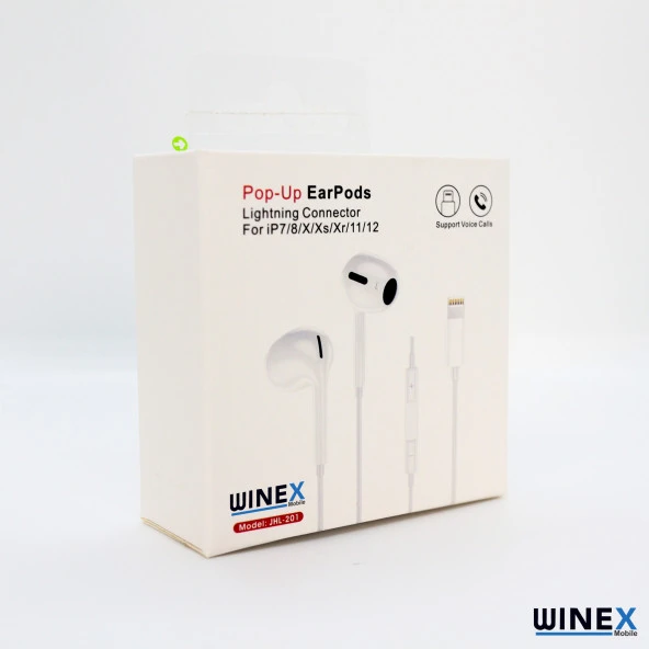 Winex JHL201 Pro3 Lightning Kablolu Kulaklık Beyaz - 4