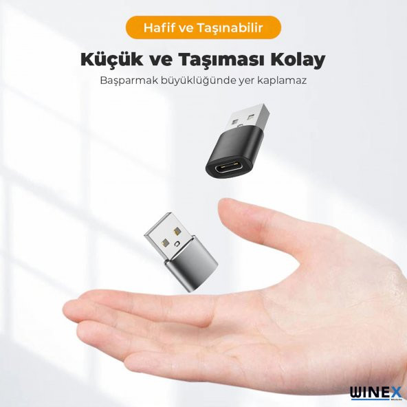 Winex UsbA to Type-C 3.1 Otg Çevirici Dönüştürücü Adaptör - 2
