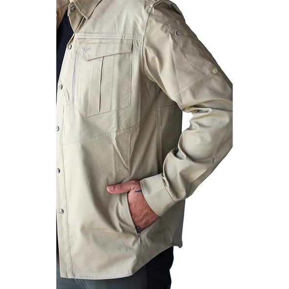 Archer 3134 Tactical Ripstop Bej Gömlek - 12