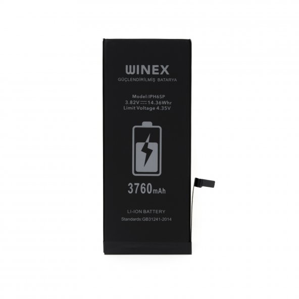 Winex İphone 6S Plus Uyumlu Güçlendirilmiş Premium Batarya