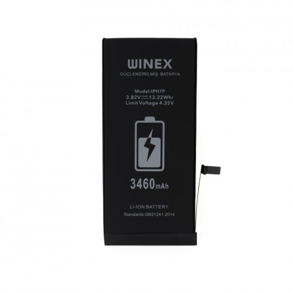 Winex İphone 7 Plus Uyumlu Güçlendirilmiş Premium Batarya