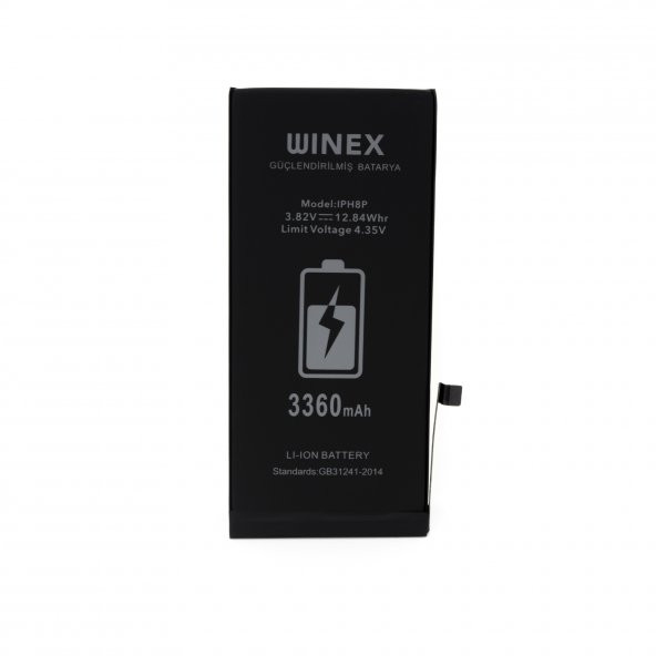 Winex İphone 8 Plus Uyumlu Güçlendirilmiş Premium Batarya