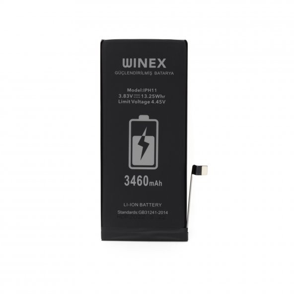 Winex İphone 11 Uyumlu Güçlendirilmiş Premium Batarya