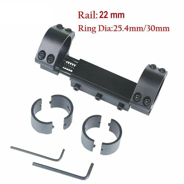 Hornet Darbe Önleyici Dürbün Montaj Ayağı 22mm Tek Parça AYK011 - Resim 2