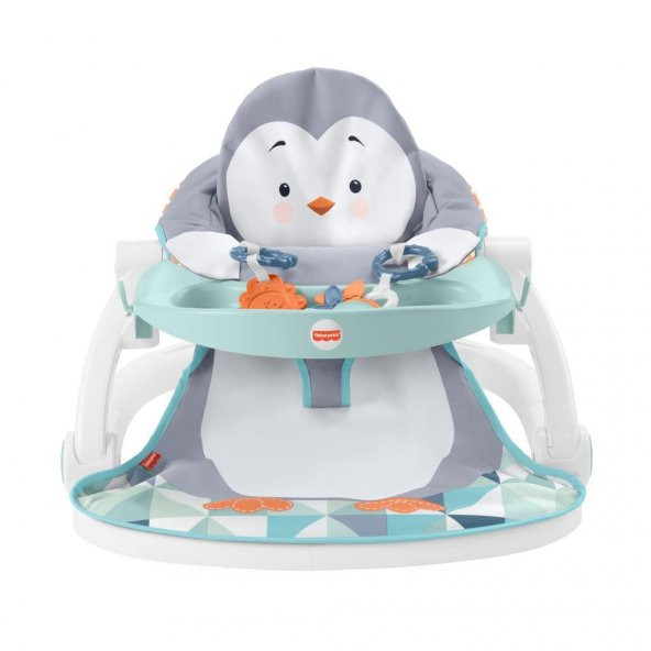 Fisher-Price Tepsili Ana Kucağı - Penguen Adası HBF27,Mama Tepsisi Hayvan Temalı Taşınabilir Ana Kucağı