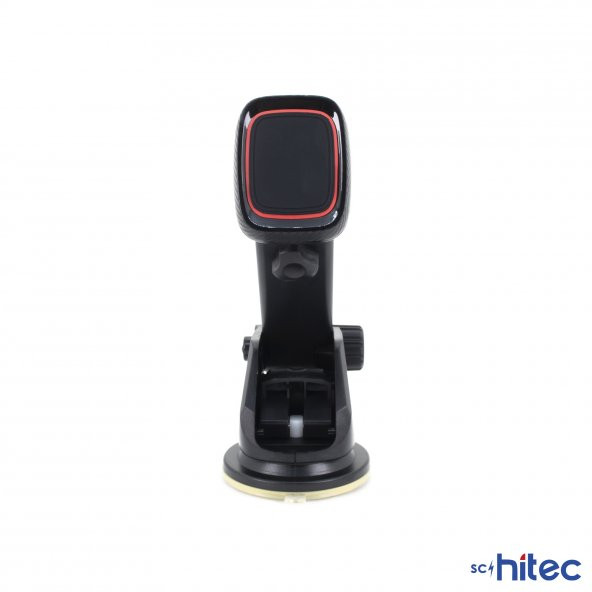 ScHitec Mıknatıslı 360° Araç İçi Mıknatıslı Telefon Tutucu Siyah - 2