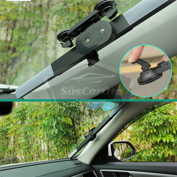 Oto Katlanır Akordiyon Güneşlik Ön Arka Cam Gölgelik Metalize Trapez Sürgülü Yeni Nesil Güneş Koruyucu Oto Araba Suv Tır 70 cm x 150 cm - 4