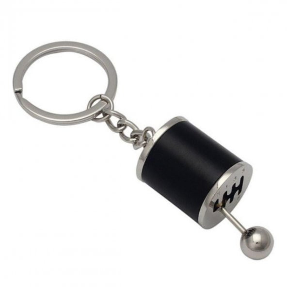 Zhltools Metal Araba Vitesi Dişli Anahtarlık Siyah - 2